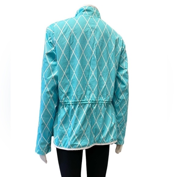 Izod Golf Performance Blue White Wind Breaker Zip Off Sleeves Size XL - Picture 2 of 11